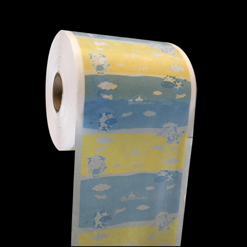 Non-Breathable Diaper Full Lamination Film | Printed Diaper Nonwoven Laminated Film | Colorful Designs