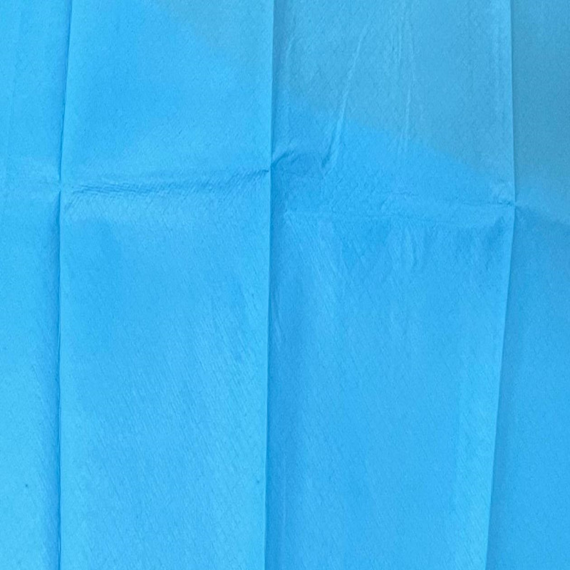 PE lamination film disposable protective coverall raw material breathable waterproof PE film microporous liquidproof lamination film for coverall blue color